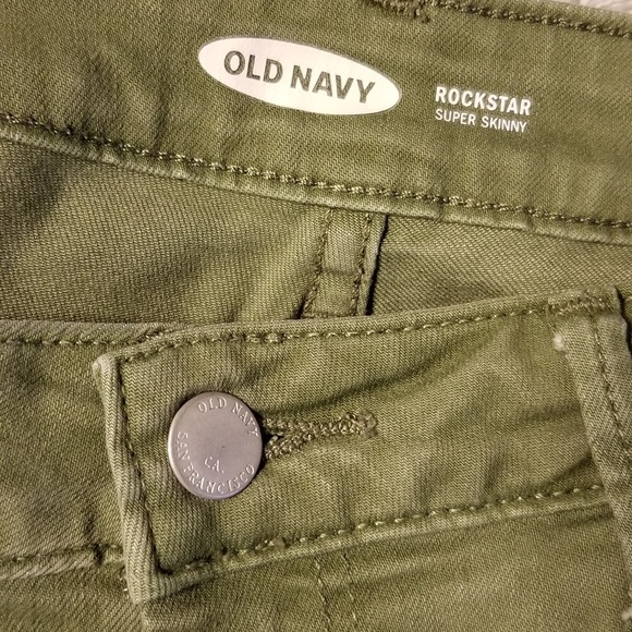 Old Navy green stretchy pants size 8 - Picture 4 of 4